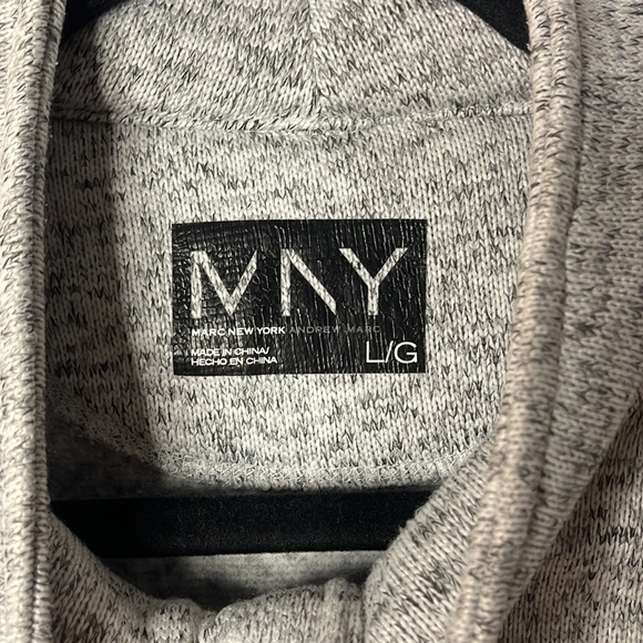 MARC NY GREY ZIP UP JACKET (L) - Picture 5 of 7